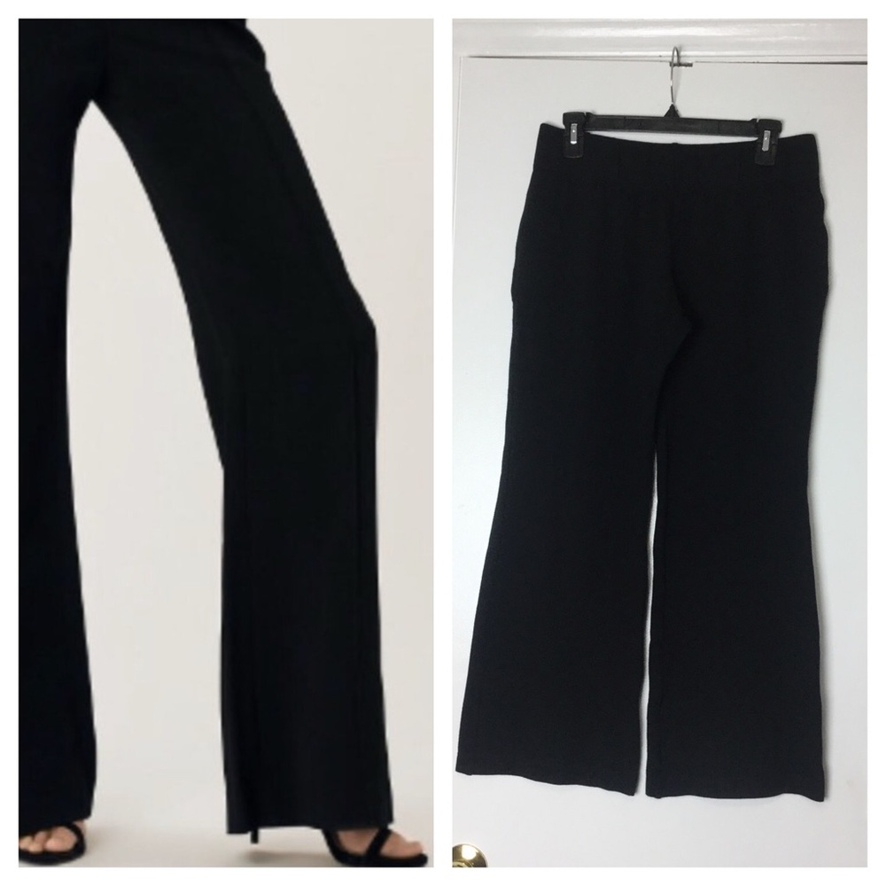 EUC Madison Pull-On Dressy Black Trousers Stretchy Fabric